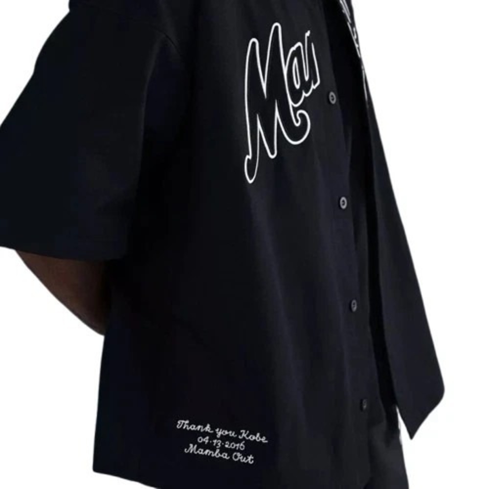 Nike Kobe Details Mamba Baseball Jersey Black IB0007 010 Men's Size XL New - Picture 2 of 7